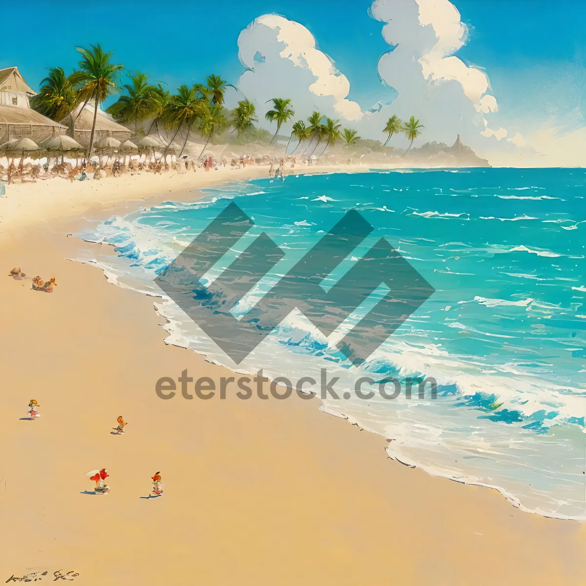 Picture of Serene Tropical Beach Bliss