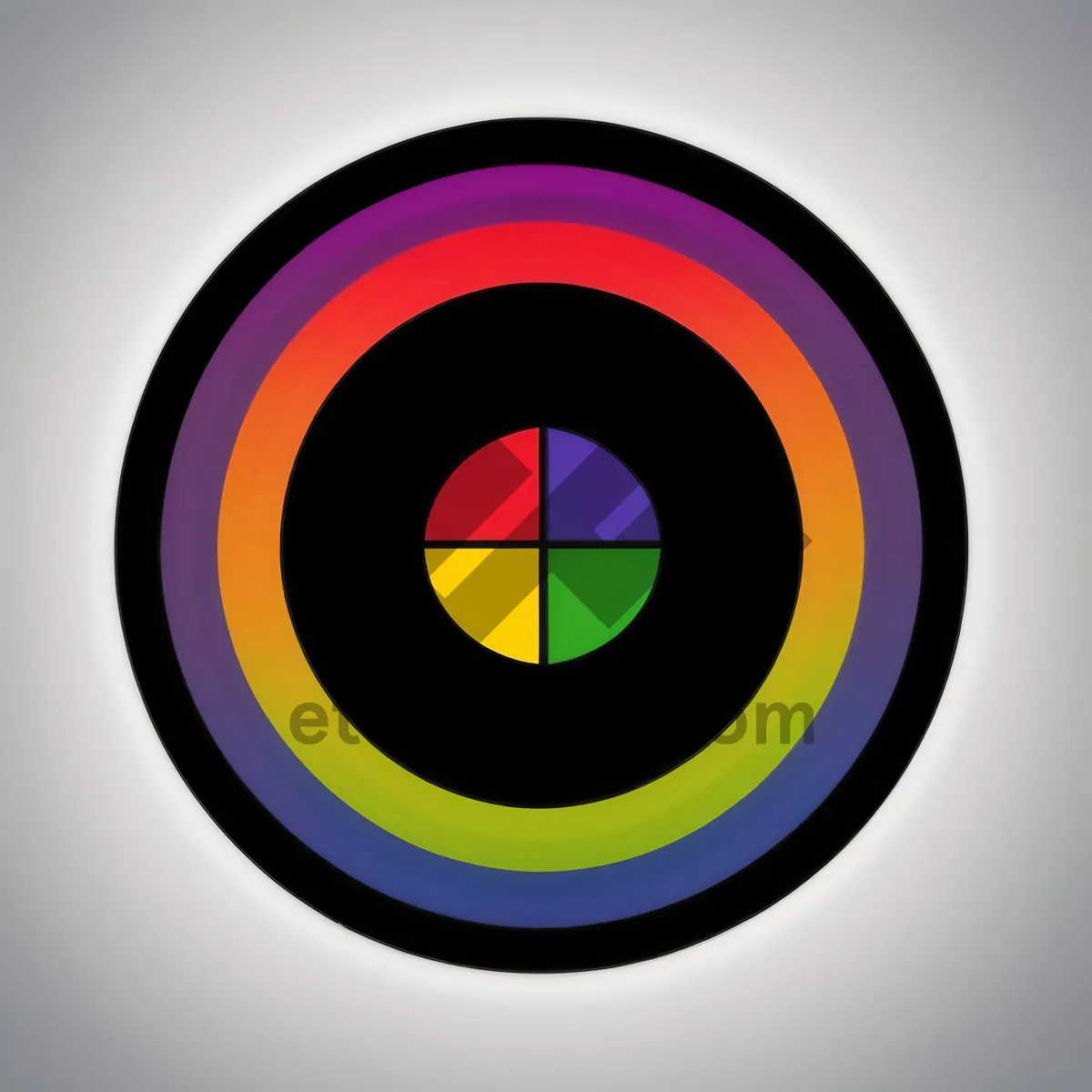 Picture of Glossy Web Button Icon with 3D Reflection