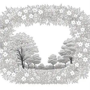 Festive Winter Snowflake Greeting Card Design