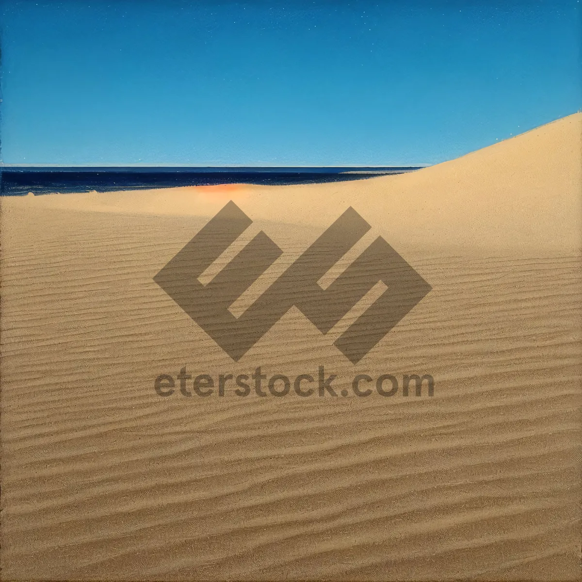 Picture of Sunlit Sahara Sand Dunes Landscape