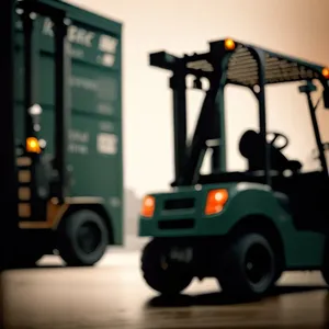 Heavy-duty Forklift in Industrial Construction Work