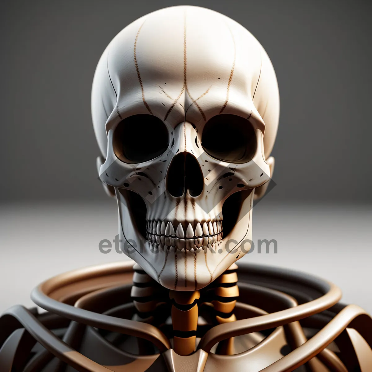 Picture of Terrifying Skull and Bones Anatomy – Spooky Pirate Mask