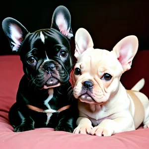 Bulldog puppy with irresistibly cute wrinkles, exuding absolute adorableness
