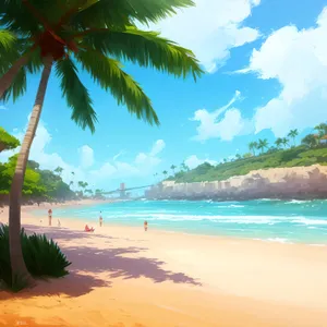 Exotic Paradise Beach with Turquoise Waters