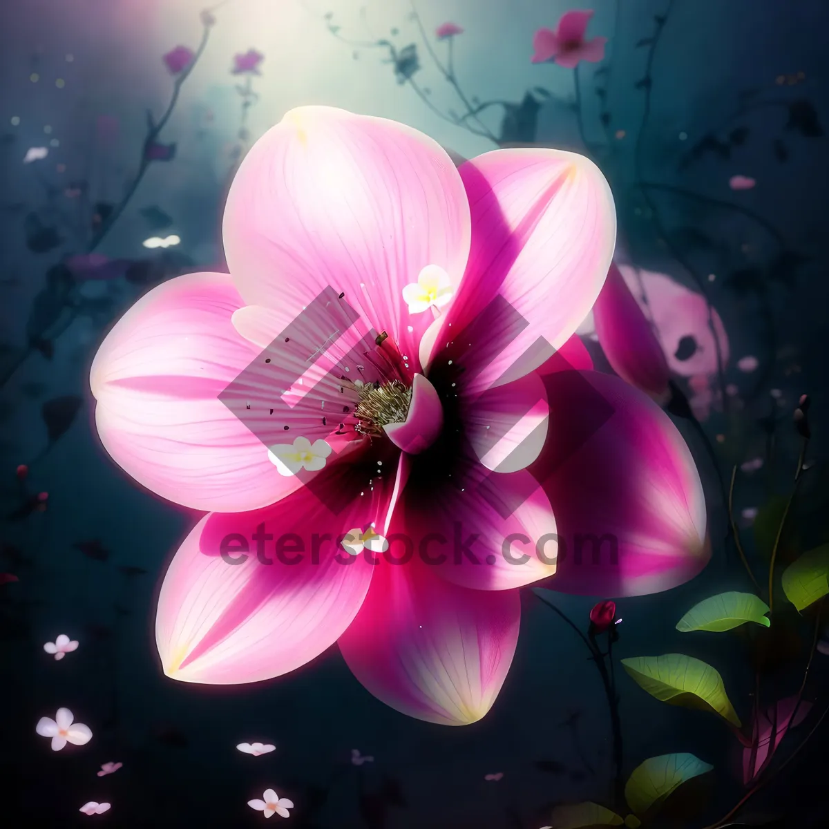 Picture of Colorful Fantasy Fractal Design - Pink Graphic Wallpaper