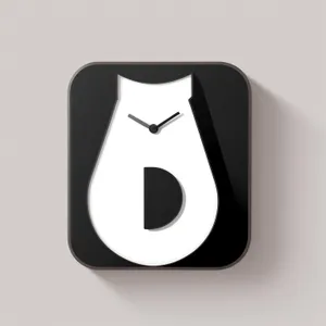 Modern glossy button with key symbol and shadow