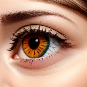 Flower-influenced eye makeup enhances natural beauty.