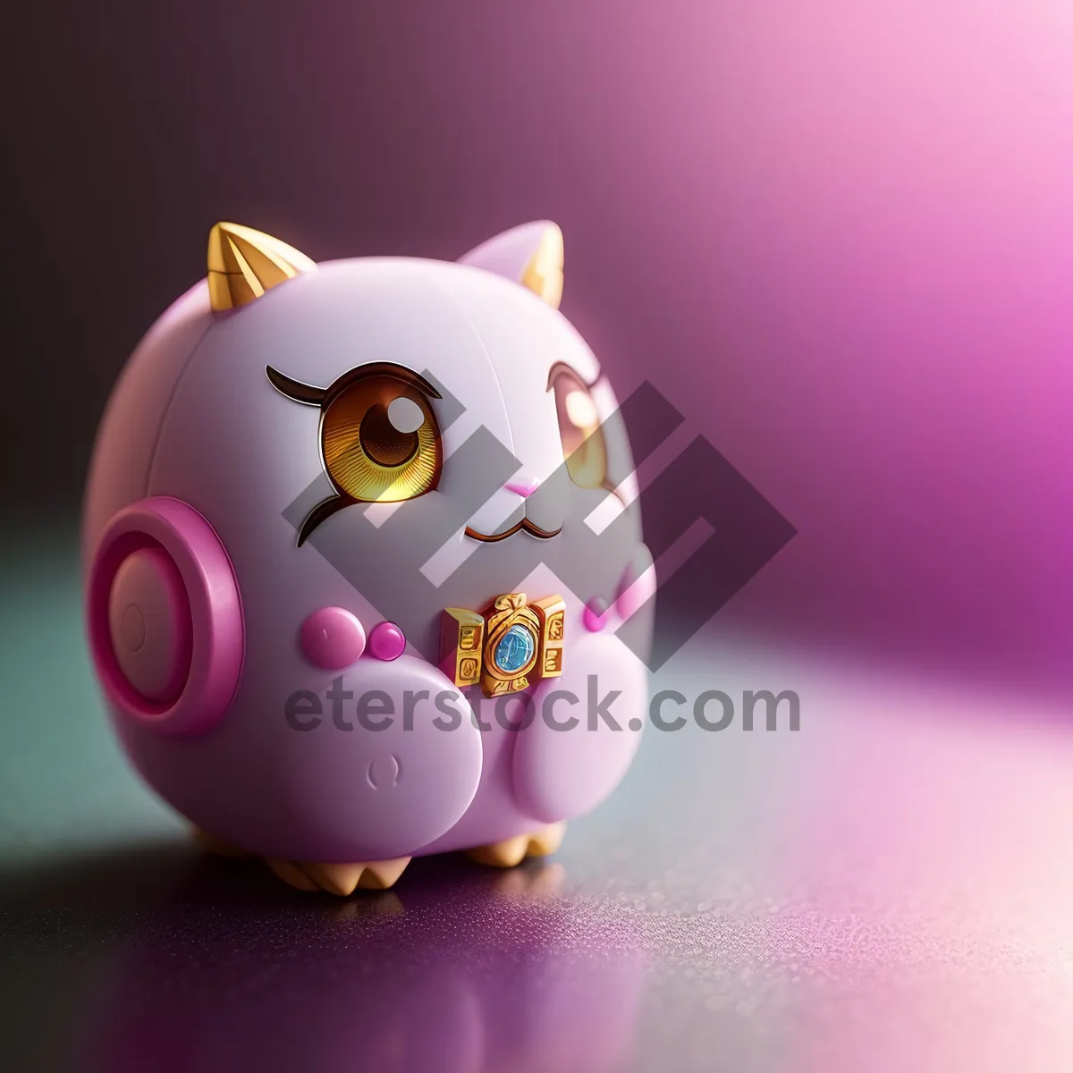 Picture of Pink Piggy Money Box: Cute Ceramic Savings Bank