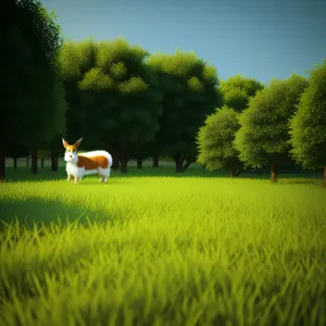 Serene Summer Meadow under Open Sky