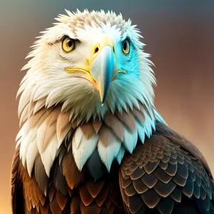 Bald Eagle: Majestic Hunter with Piercing Yellow Eyes