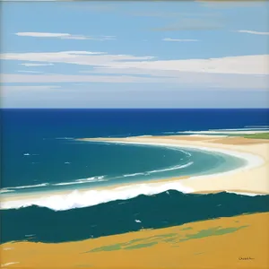 Tranquil Beach Paradise: Crystal Clear Waters and Sunny Skies