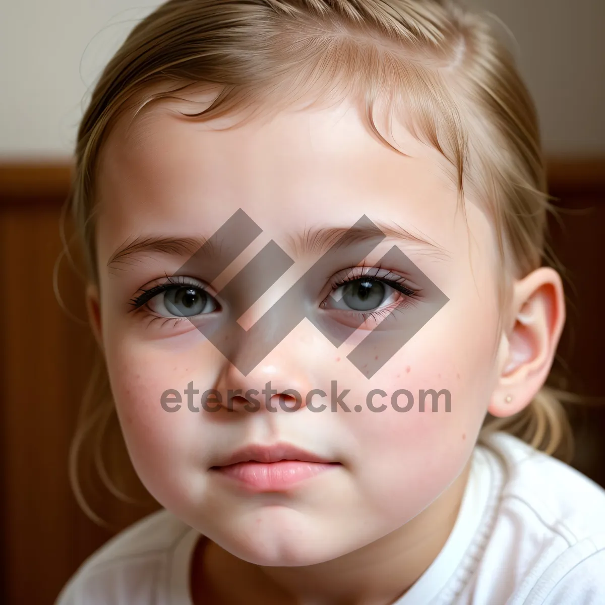 Picture of Sweet Innocence: Adorable baby boy with captivating blue eyes