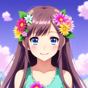 Attractive aristocratic lady with a captivating smile