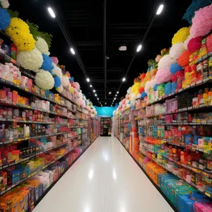 Supermarket Grocery Store: Market-Ready Confectionery and Retail Delights