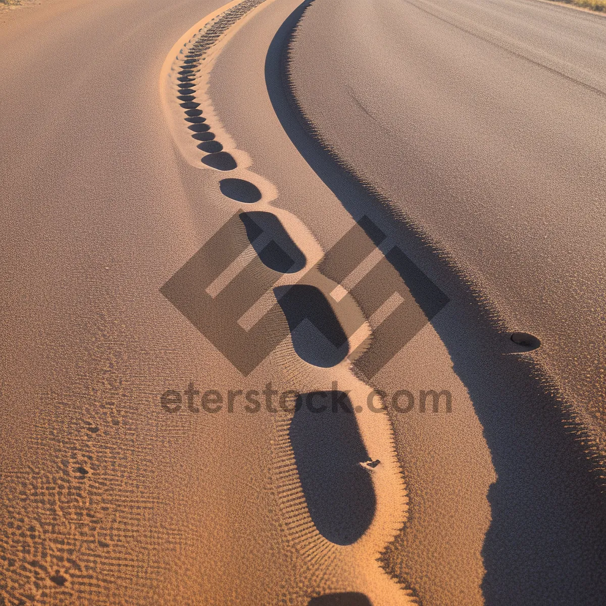 Picture of Sizzling Sahara Dunes: A Scorching Sandy Landscape