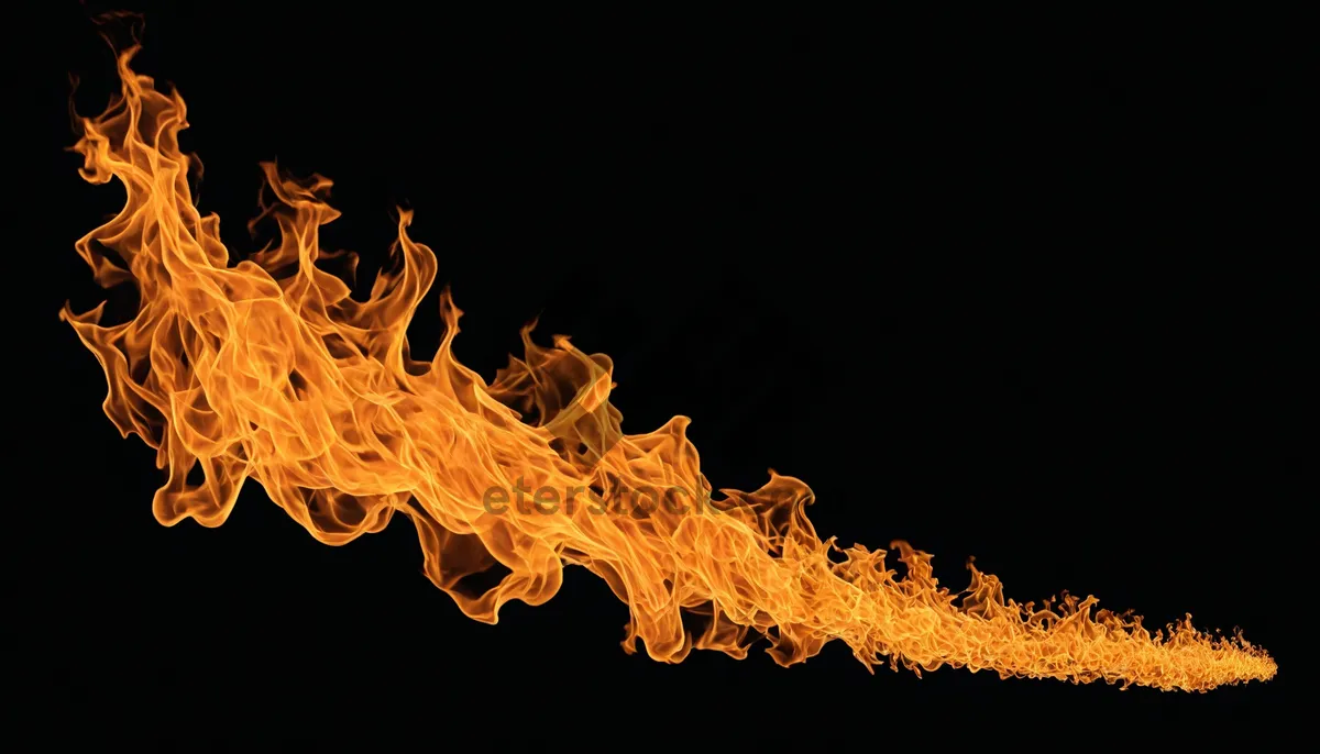 Picture of Blazing Flame Art: Fiery Orange Design with Energy