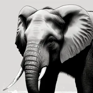 Wild Elephant Safari in South African National Park