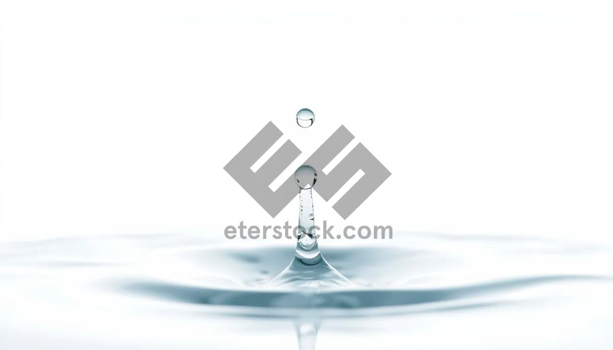 Picture of Clean water splash with bubbles and drops.