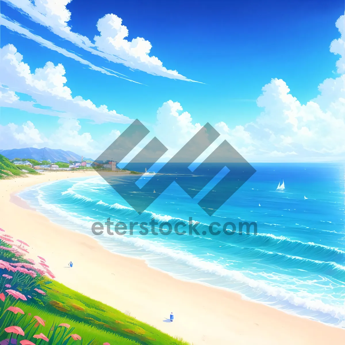 Picture of Tranquil Tropic Paradise: Sunny Beach Bliss