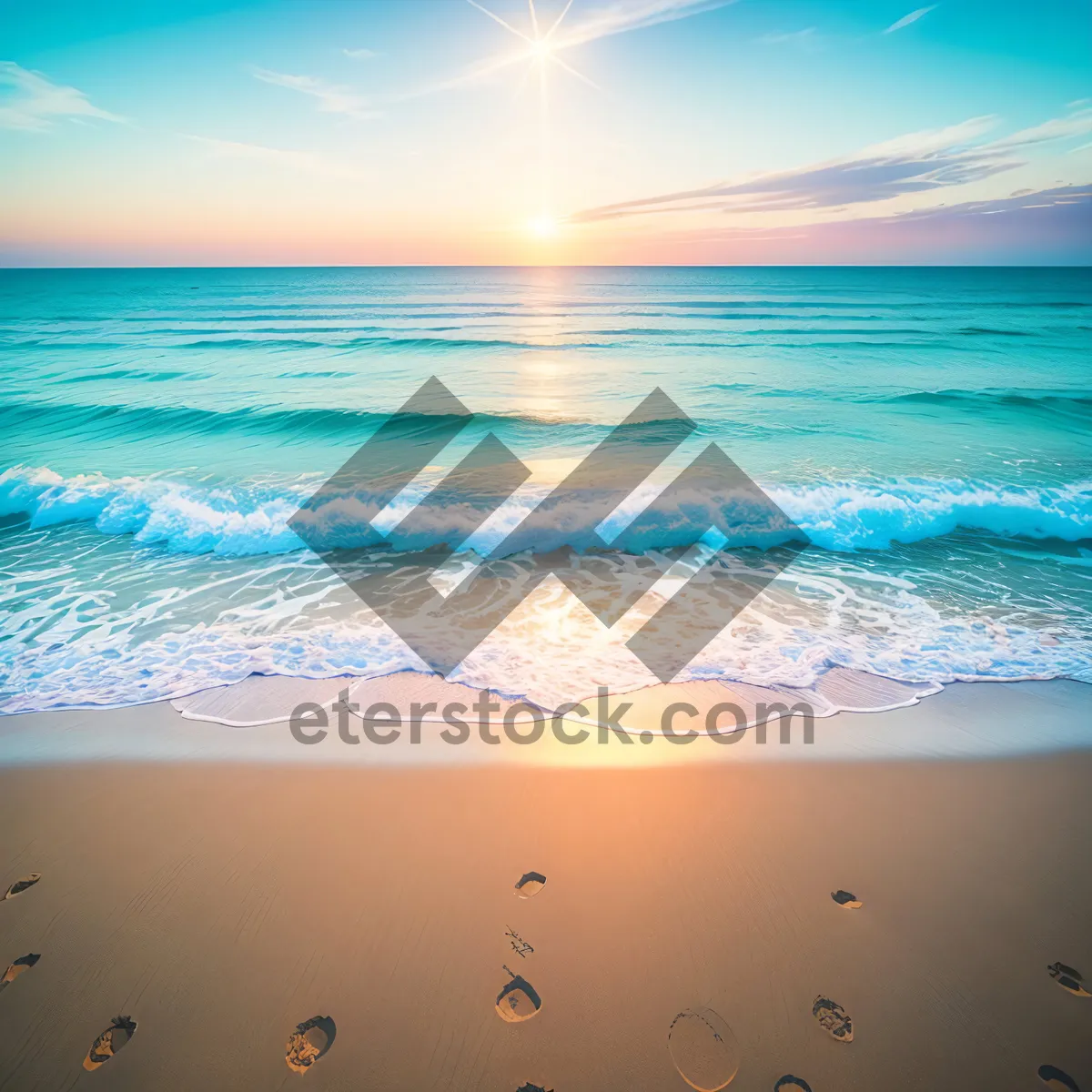 Picture of Beach Bliss: Sun, sand, and serenity by the sea.