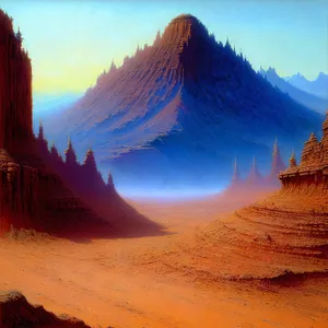 Majestic Desert Canyon Landscape