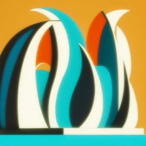 Graphic design icon set with circle symbol buttons