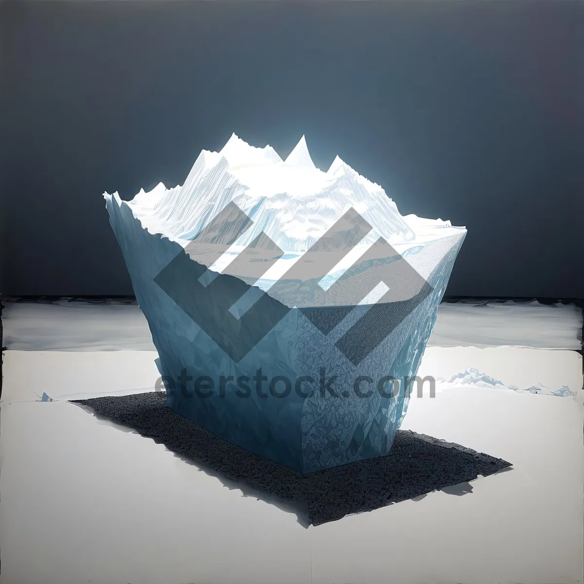 Picture of White Plastic Bag in Ice Box Container