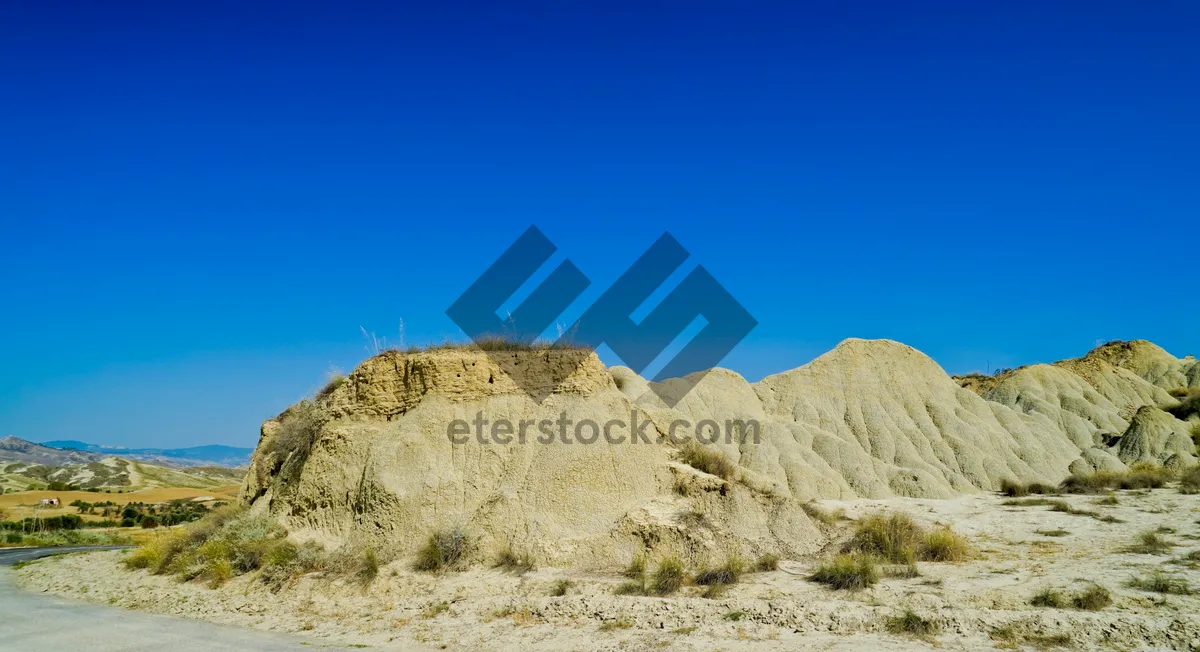 Picture of Scenic Desert Mountain Landscape with Stone Cliffs