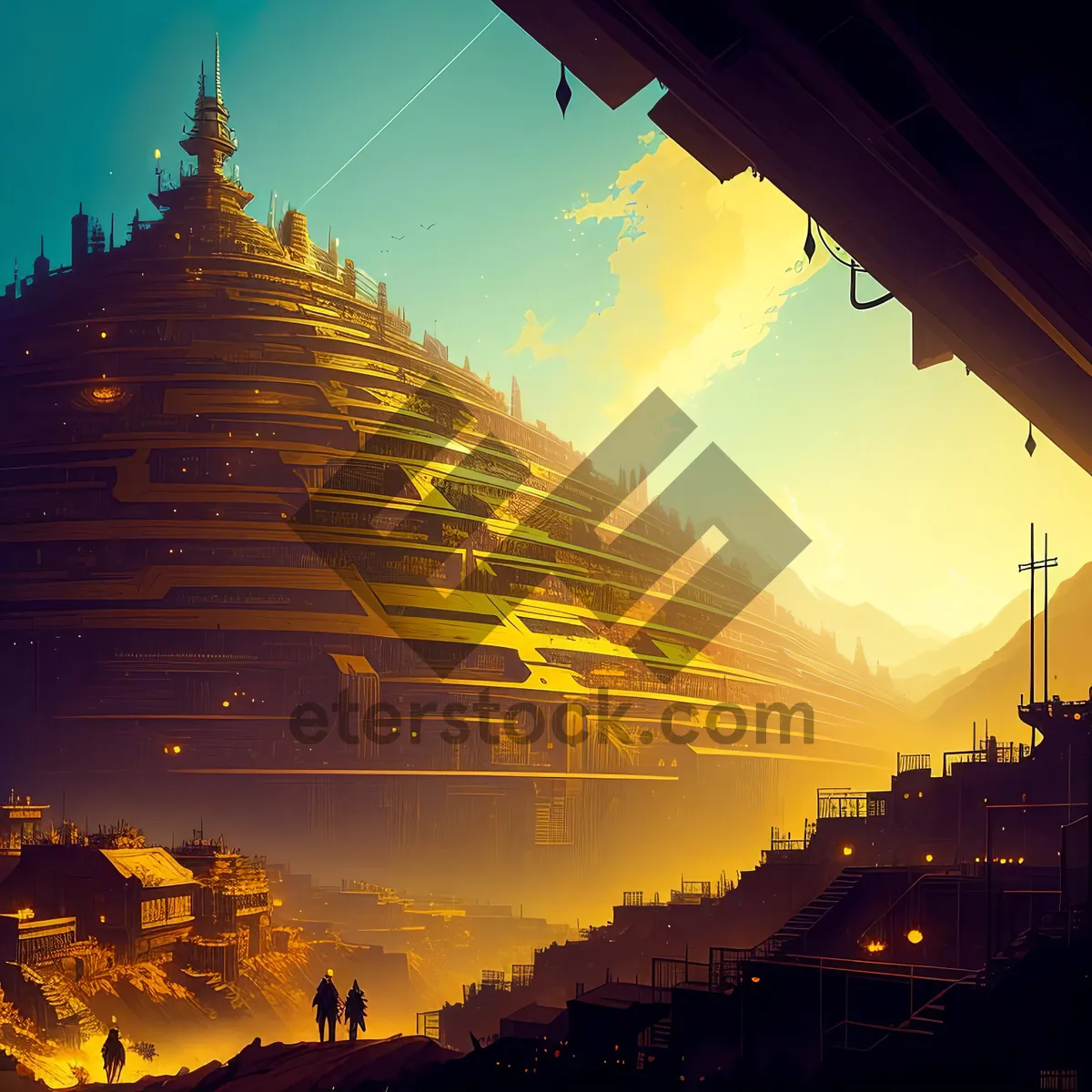 Picture of Golden Ancient Shrine: A Majestic Religious Landmark