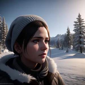 Winter Wonder - Smiling Adult in Snow