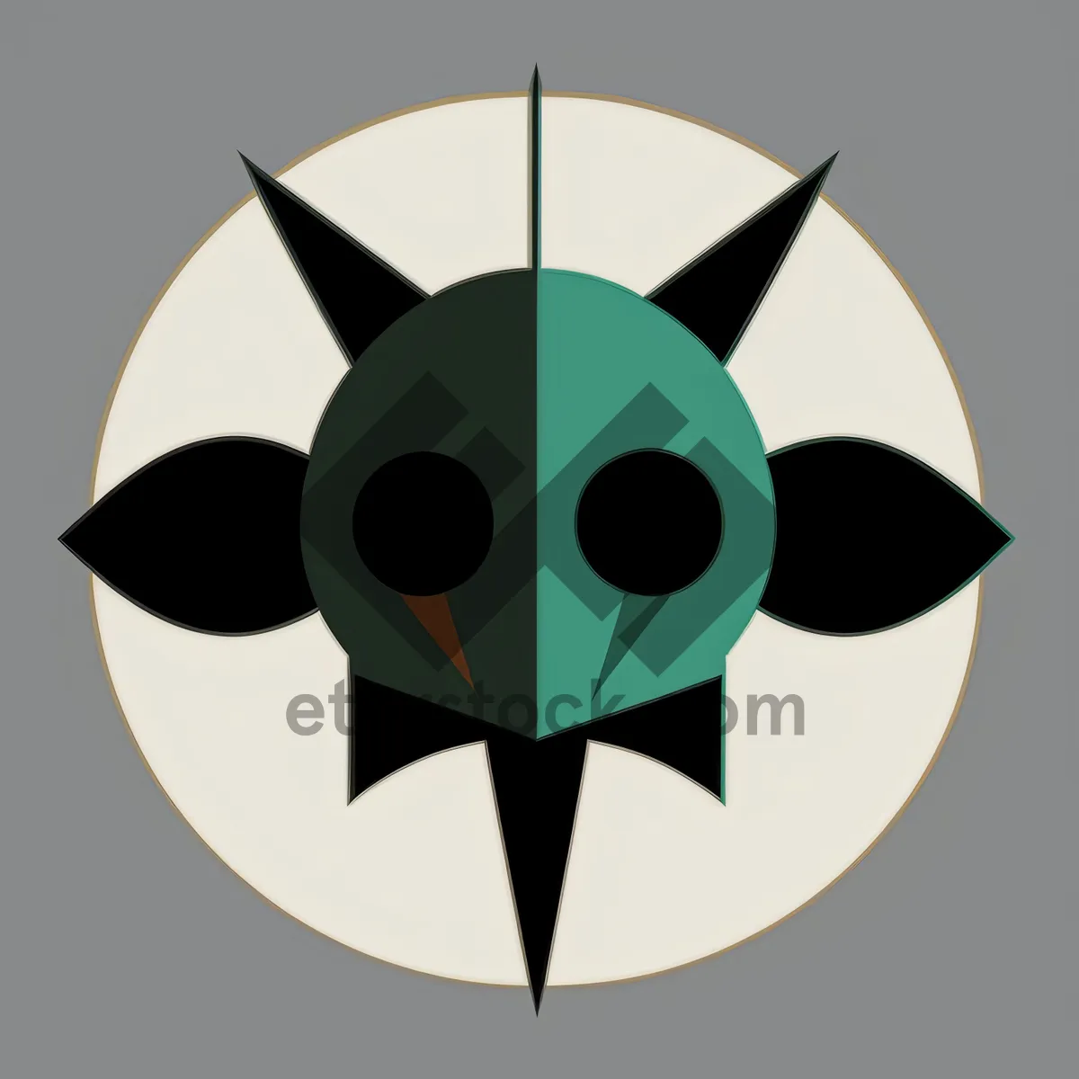 Picture of Pirate Symbolic Icon in Heraldic Sign