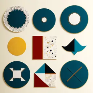 Graphic design icon set circle web badge.