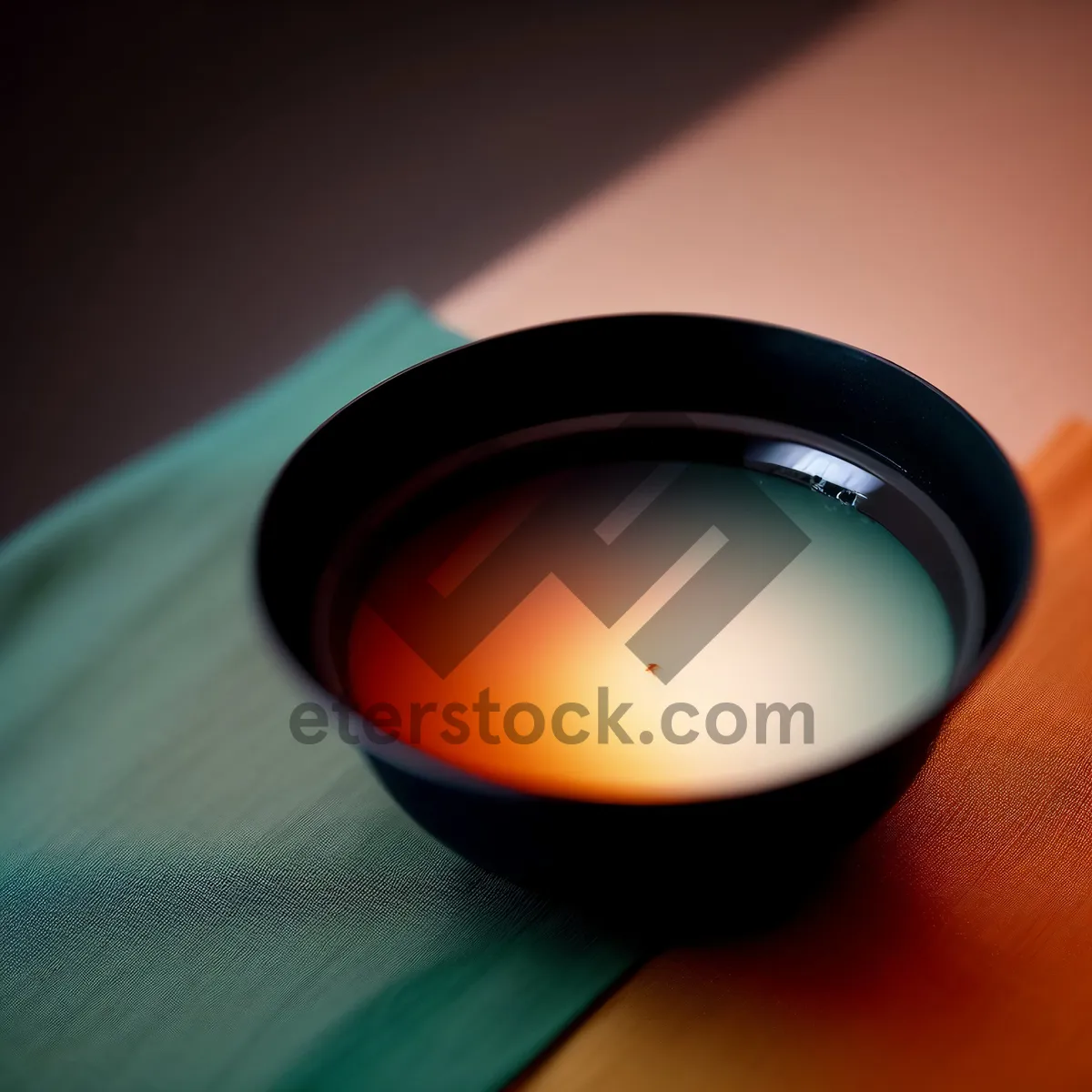 Picture of Illuminated Microscopic Candle Flame in Dark