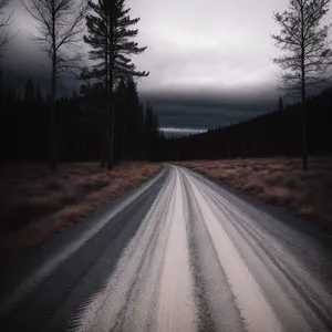 Scenic Highway Through Rural Landscape