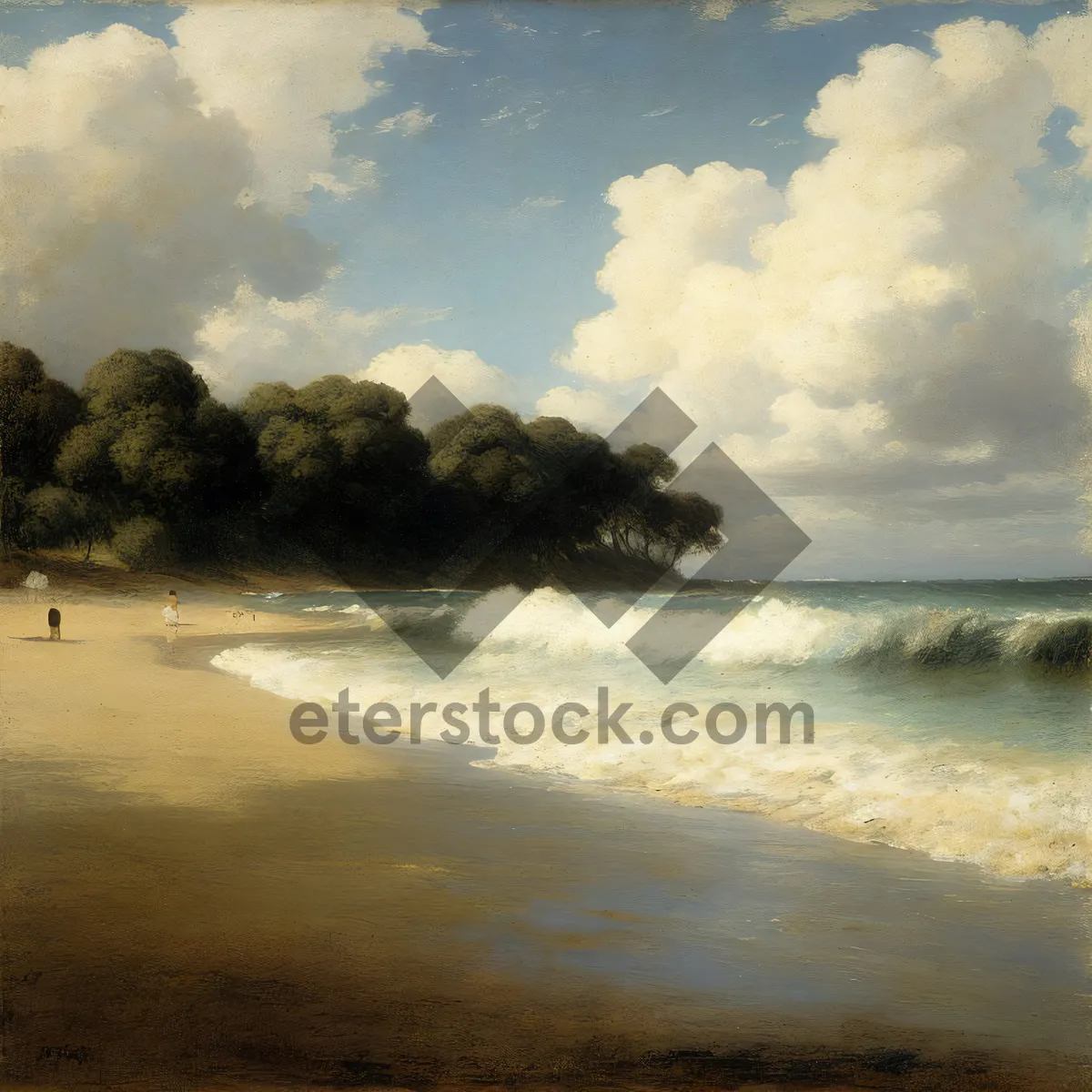 Picture of Sunset over Tropical Beach Paradise