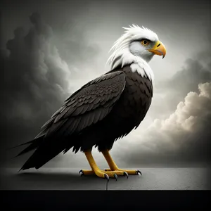 Majestic Bald Eagle soaring through the skies.