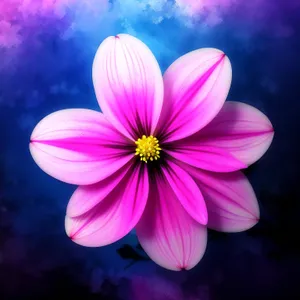 Vibrant Pink Daisy Blossom in Garden