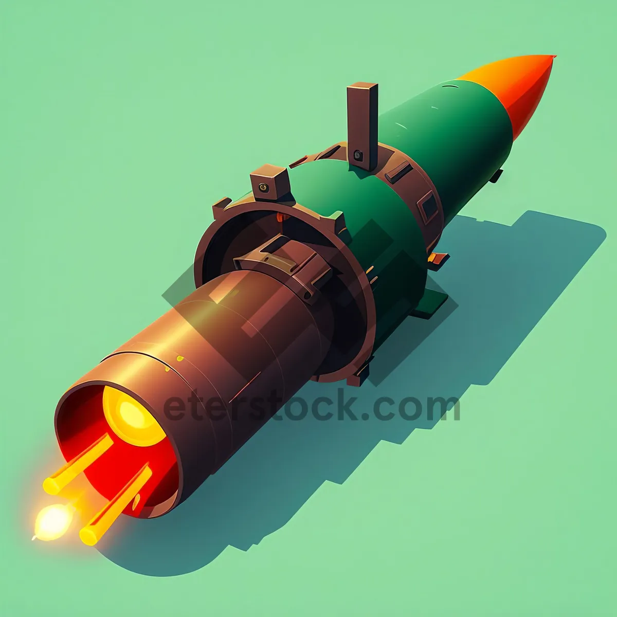 Picture of 3D Aircraft Rocket Weapon Explosion - Homing Torpedo