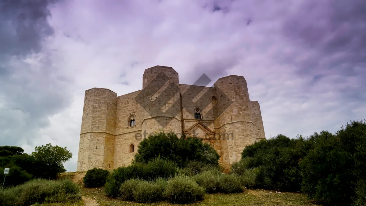 Picture of Medieval Castle Tower Against Blue Sky