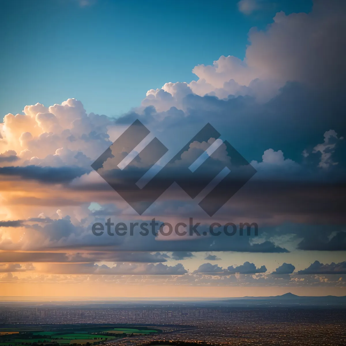 Picture of Vibrant Sunset over the Coastal Horizon