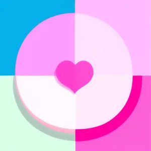 Shiny Circle Heart Web Icon