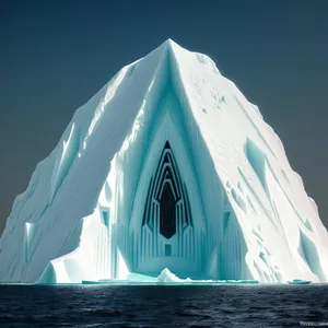 Sailing Schooner Amidst Serene Ocean Landscape