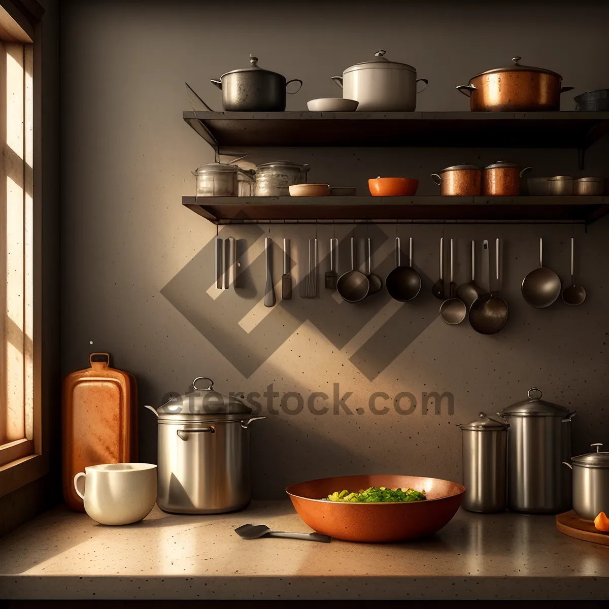 Picture of Modern Kitchen Plate Rack: Stylish & Functional Home Decor