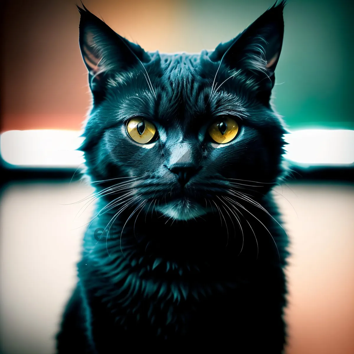 Picture of Adorable young tabby kitten with captivating eyes