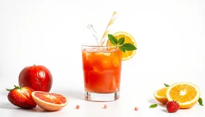 Refreshing Citrus Juice with Organic Tomatoes and Sweet Tea