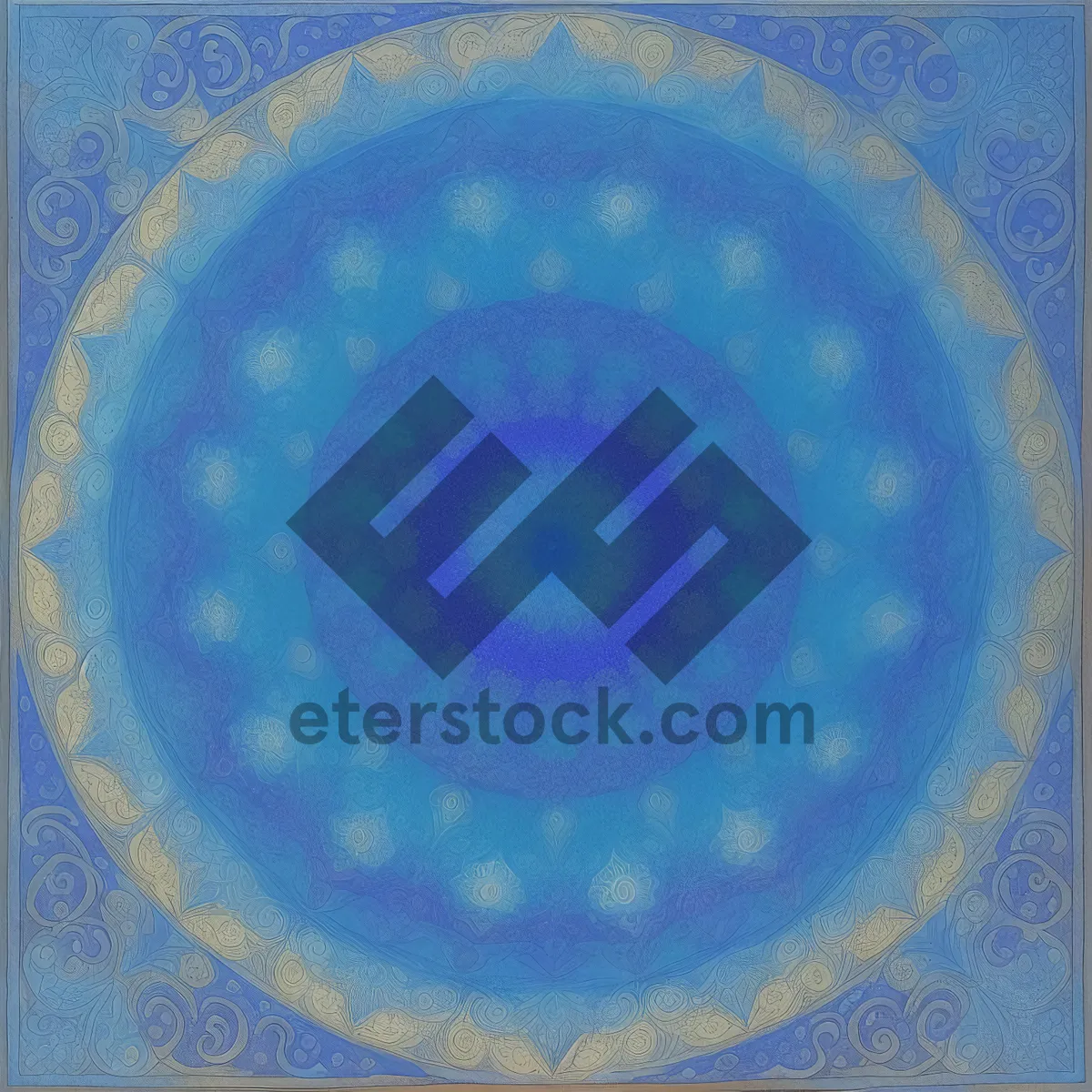 Picture of Colorful Arabesque Mosaic: Harmonious Geometric Design