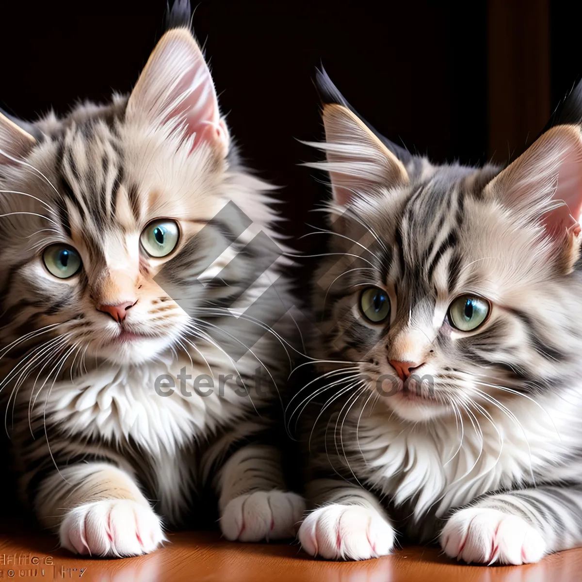 Picture of Adorable young tabby kitten with captivating eyes