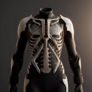 Leather Male Anatomy X-Ray Jacket