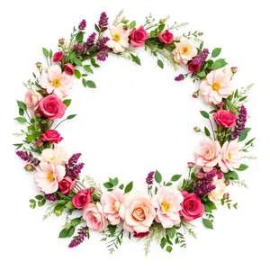 Flower blossom silhouette graphic pattern in pink