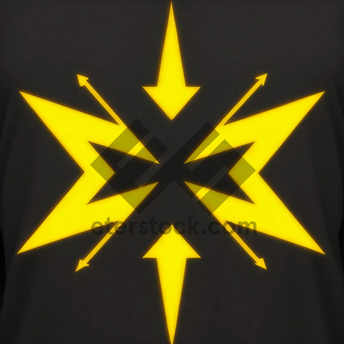 Picture of Abstract Graphic Lightning Star Symbol